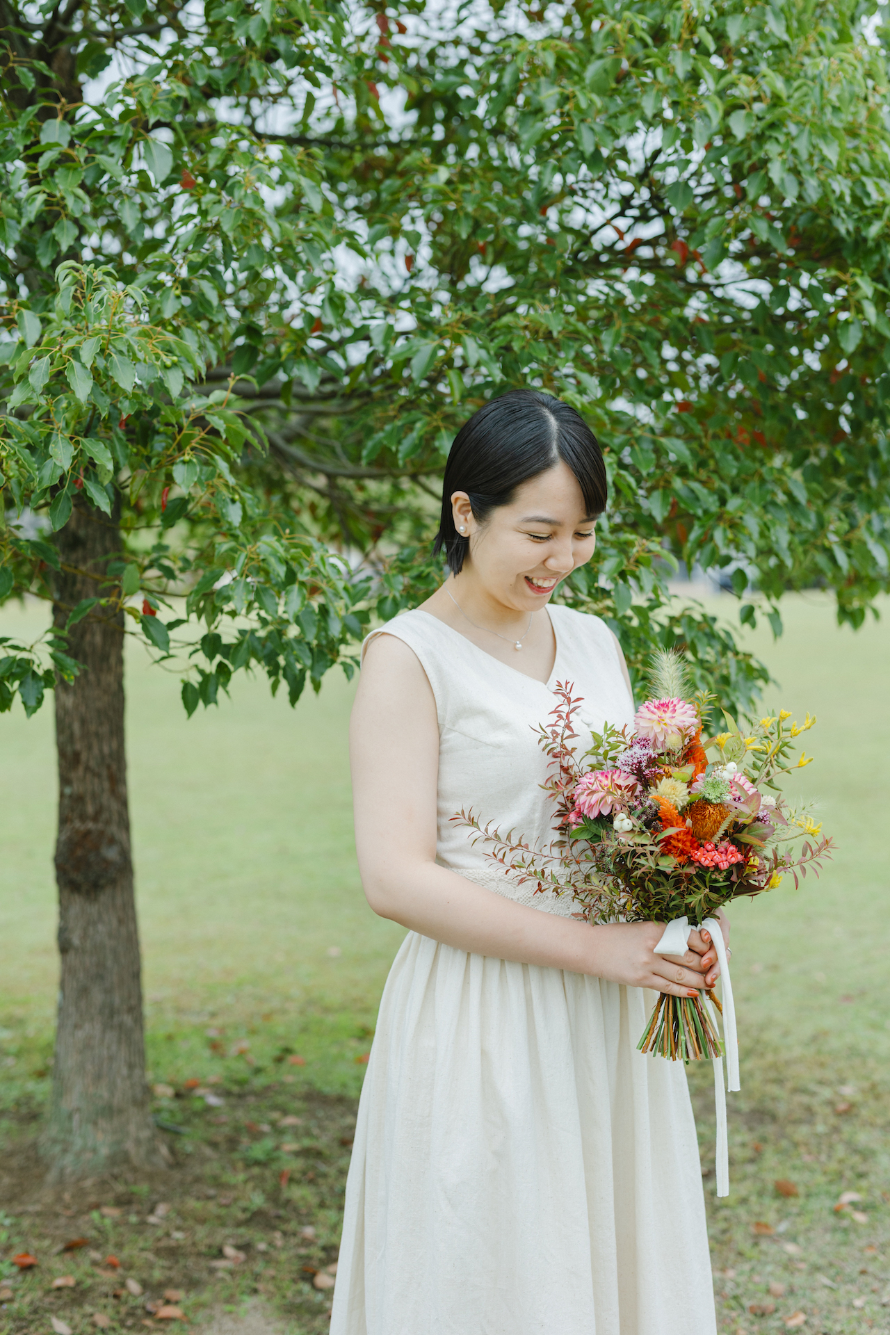 ブーケを持つ花嫁